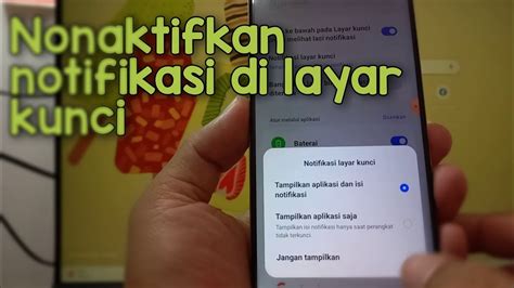 Cara Menonaktifkan Notifikasi Aplikasi Di Layar Kunci Di HP Realme C55