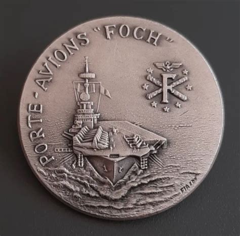 Insigne Porte Avions Foch Fia S Mm A Ronavale Marine Original