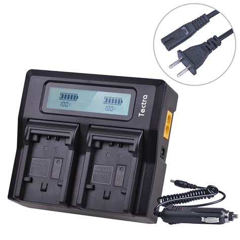 Tectra Pc Np Fh Npfh Np Fh Camera Lcd Rapid Dual Charger For