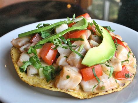 Tostada De Ceviche De Pescado