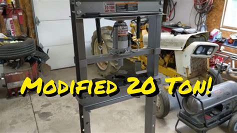 Harbor Freight 20 Ton Press Review And Modifications Adding An Air