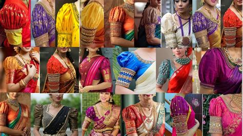 Bahubali Blouse Back Neck Designs Puff Sleeve Design Simple