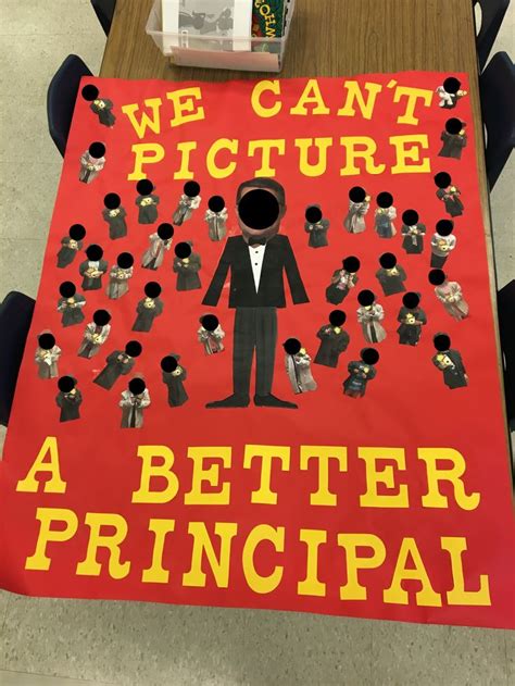 Principal Appreciation Poster Took A Picture Of Each Child In An