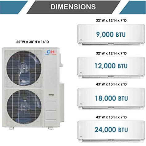 Cooper And Hunter 2 Zone Mini Split 24000 24000 Ductless Air