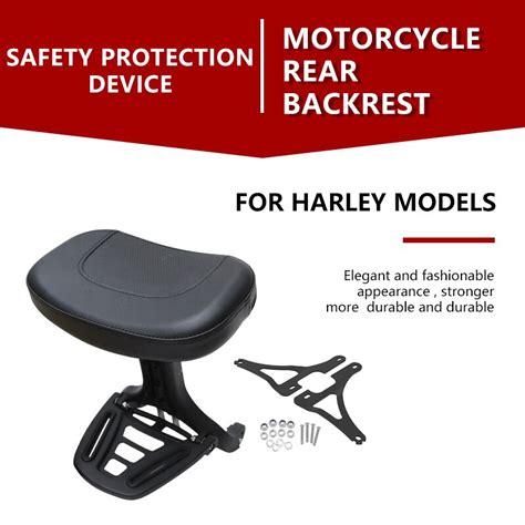 Motocicleta ajustável multifuncional passageiro encosto para harley