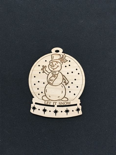 Snowman Snow Globe - A & W Designs