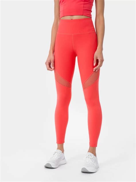 Legginsy Treningowe Z Wysokim Stanem Damskie F Sportowa Odzie I