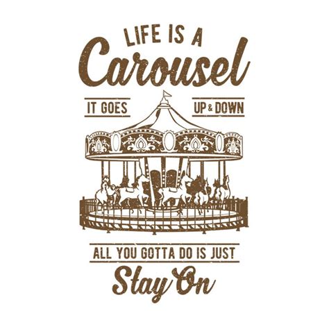 Life Is A Carousel Svg File For Cricut Life Svg Cut Files Etsy