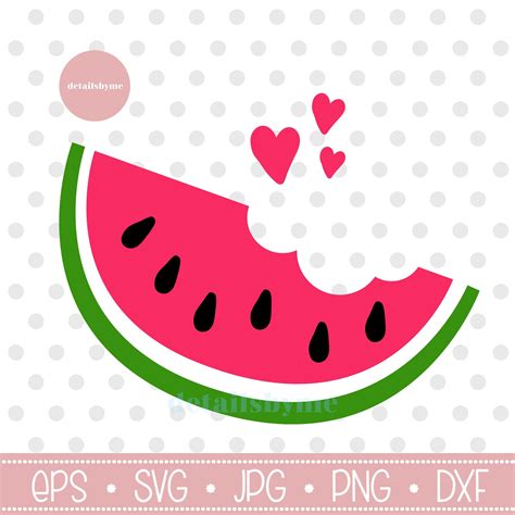 Watermelon Svg File Watermelon Svg Watermelon Slice Svg Etsy