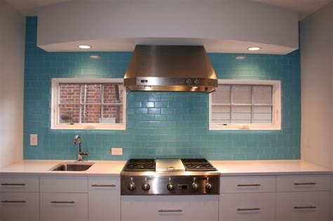 Aqua Glass Subway Tile