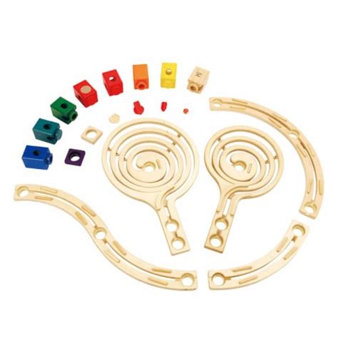 Hape Quadrilla Cyclone Wooden Marble Run Race Maze Toy Construction