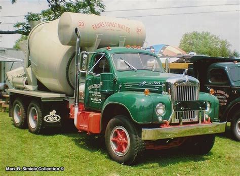 Mack B Cement Mixer Mixer Truck Mack Trucks Trucks