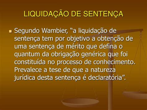 PPT LIQUIDAÇÃO DE SENTENÇA PowerPoint Presentation free download