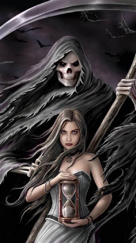 Female Grim Reaper Wallpaper