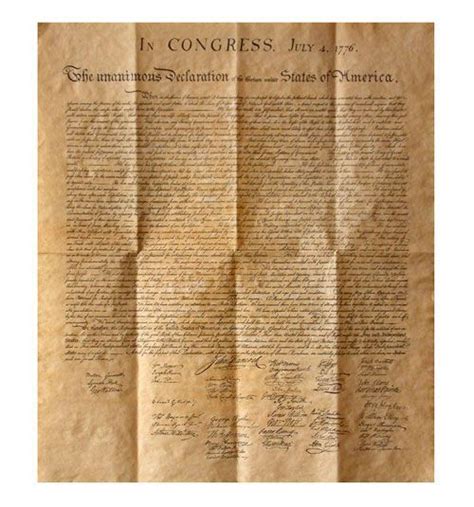 Declaration Of Independence Text Printable Version