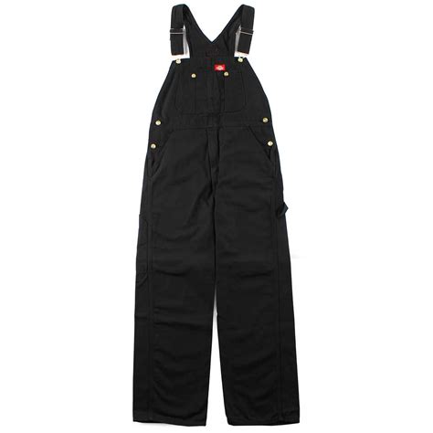 Dickies Bib Overalls - Rinsed Black | SoCal Skateshop