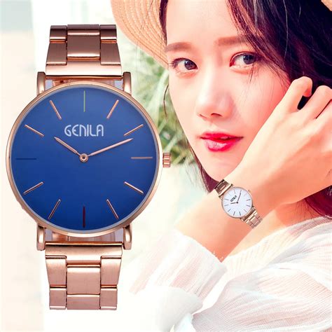 Luxury Women Watches Rose Gold Mesh Ladies Clock Casual Dress Quartz