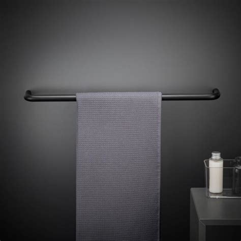 Cosmic Black White Towel Rail Matt Black Wjc A Reuter