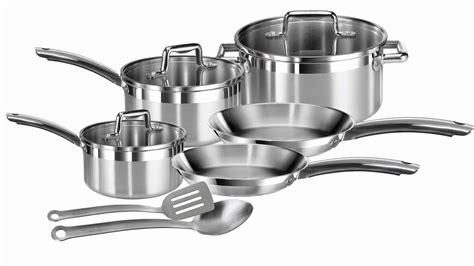 T Fal Elegance Stainless Steel Cookware Set Shop Cookware At H E B