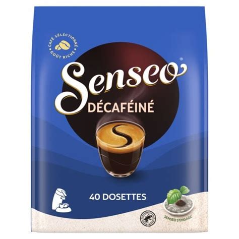 Café dosettes Compatibles Senseo décaféiné SENSEO le paquet de 40