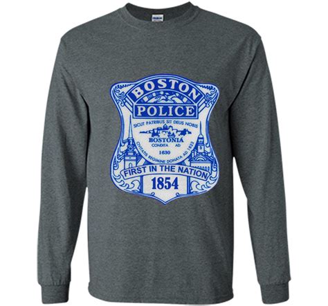 Boston police department shield Long Sleeve