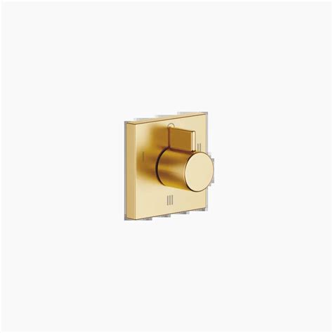 Symetrics Brushed Durabrass 23kt Gold Shower Faucets Wall Mounted Three Way Diverter