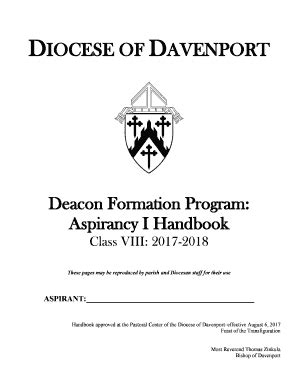 Fillable Online Deacon Formation Program Fax Email Print PdfFiller