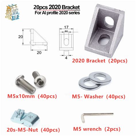 Pces T Slot Series Alum Nio Extrus O Perfil Ngulo De Canto