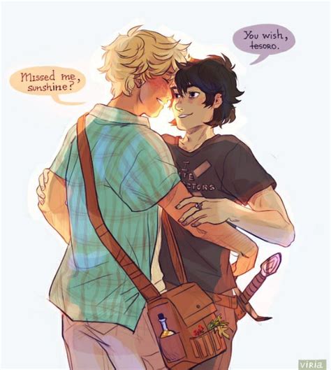 Percy Jackson And Friends React To Their Own Fan Art Solangelo Percy Jackson Funny Percy