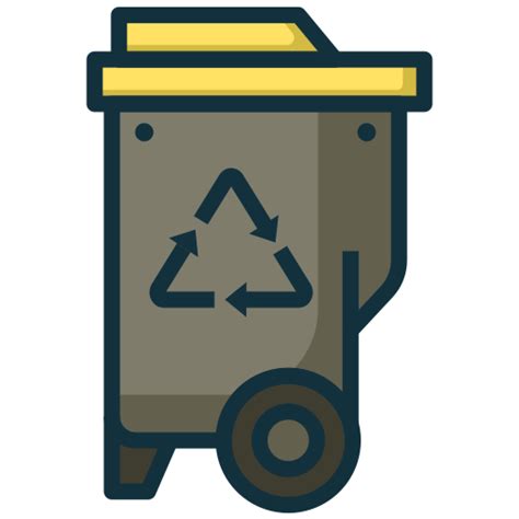 Trash bin Generic Outline Color icon