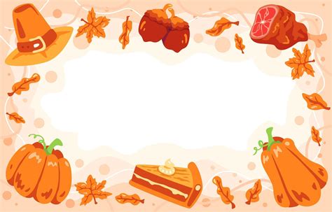 Happy Thanksgiving with Food Background 11126862 Vector Art at Vecteezy