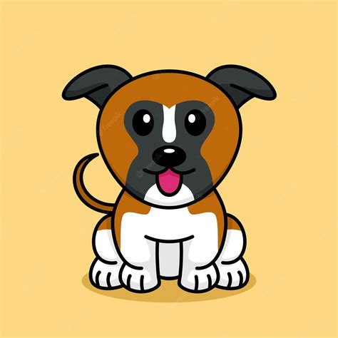 Premium Vector Cute Baby Dog Premium Vector Illustration