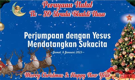 Kegiatan Perayaan Hari Raya Natal 2022 Dan Tahun Baru 2023 SD Strada