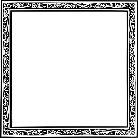 Vintage Frame Coloring Page ColouringPages