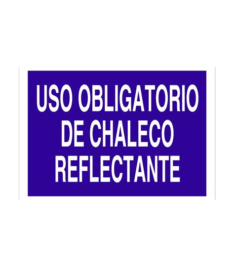 Señal De Obligación Que Indica Uso Obligatorio Del Chaleco Reflectante