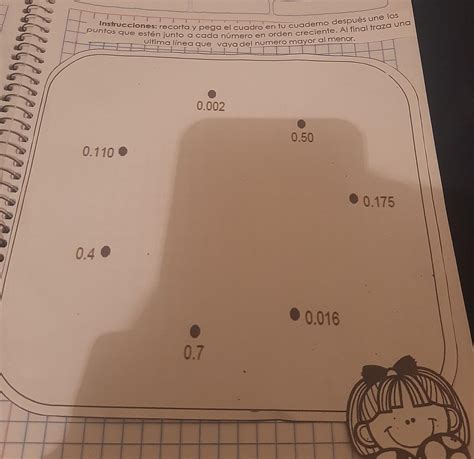 Instrucciones Recorta Y Pega El Cuadro En Tu Cuaderno Despues Une Los