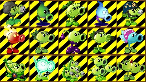 Pvz 2 Challenge Every Pea Plants Max Level Vs Gargantuar Zombie Who S Strongest Plant