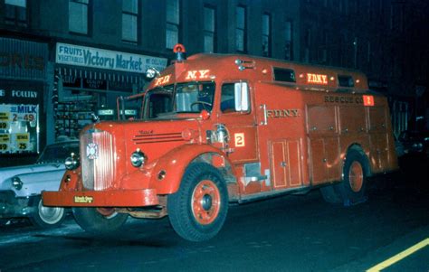 FDNY Rescue 2 Mack 1960s Nycfire Net