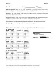 Mod2 Data Sheet Potato Osmosis Lab Docx BIOL 1161 Module 2 Data Sheet