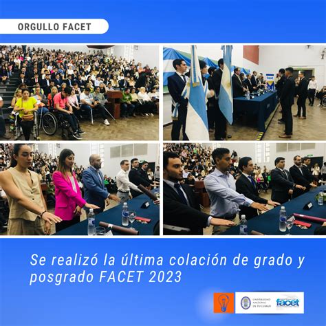 Se realizó la última colación de grado y posgrado del año en la FACET