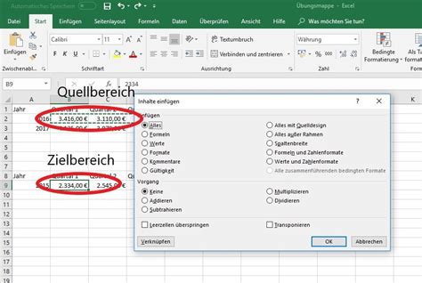 Daten verknüpfen und übertragen in Microsoft Excel