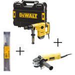 Dewalt Martelo D K Qs Rebarbadora Dwe Qs Kit Ponteiros