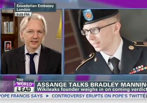 Assange On Cnn Convicting Bradley Manning ‘will Be The End Of National