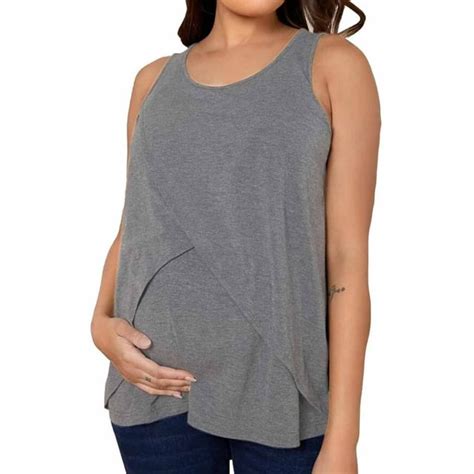 Yievot Womens Maternity Tank Tops Basic Nursing Tops For Summer Casual