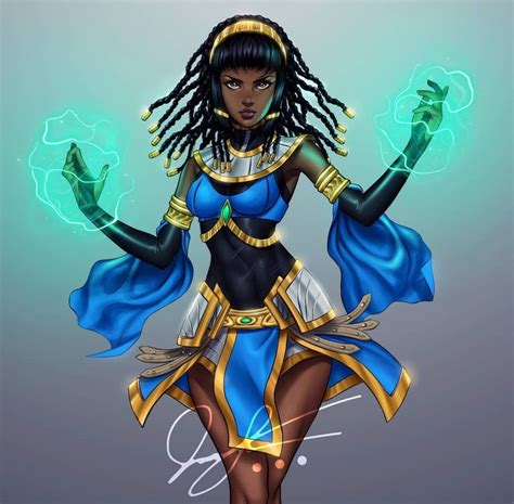 Black Female Anime Character Art Maxipx