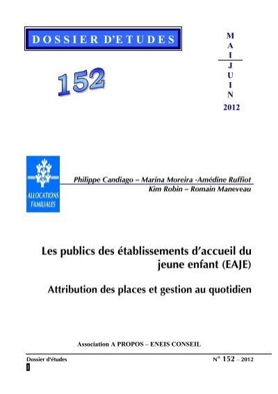 Les Publics Des Tablissements D Accueil Du Jeune Enfant Caf Fr