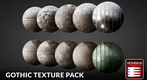 在贴图创建的Gothic Texture Pack 虚幻引擎商城