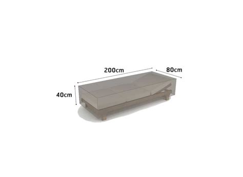 Housse De Protection Taupe Pour Chaise Longue Covertop X X Cm