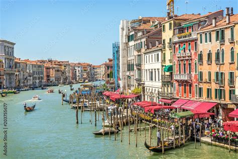 Wenecja Canal Grande Włochy obrazy fototapety plakaty