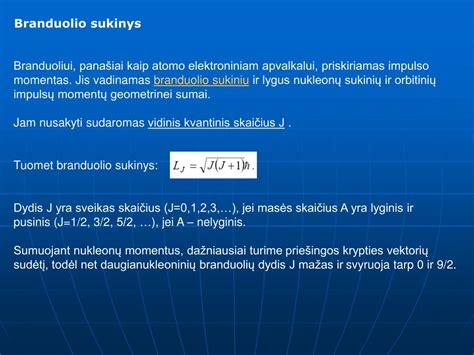 Ppt Atomo Branduolio Nukleoninis Modelis Protonai Ir Neutronai Jų